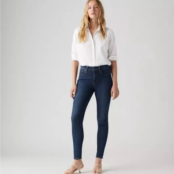 721 High Rise Skinny Womens Jeans In Blue Story - Picture 1 of 2